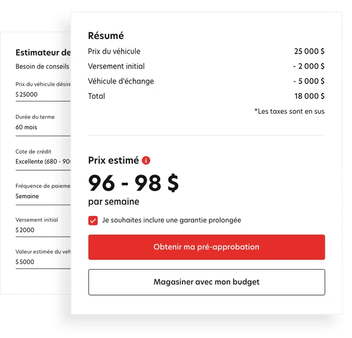 Image du calculateur de paiements d'Automobile en Direct