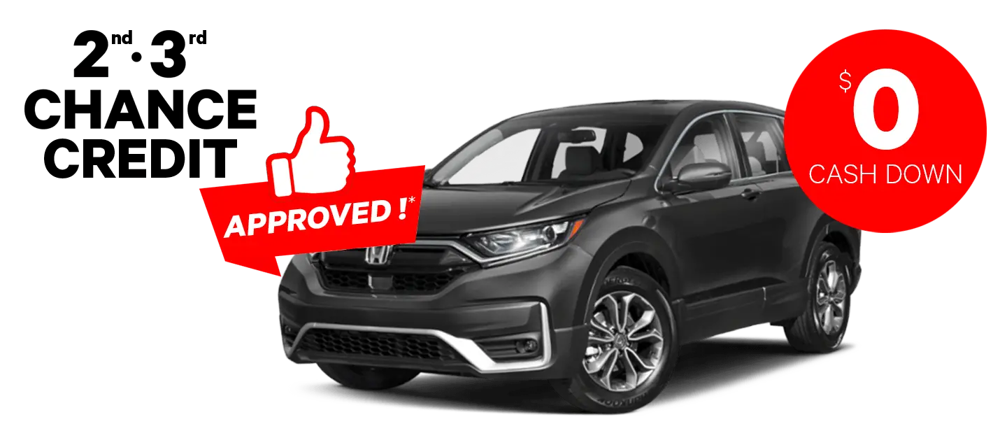 Car with a credit approval badge